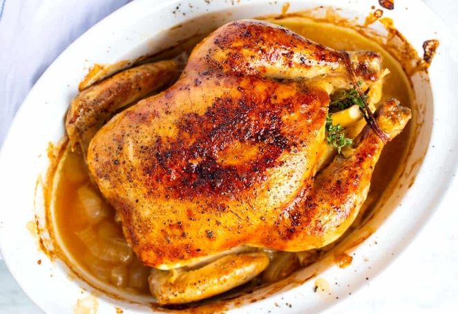 how to bake a whole chicken