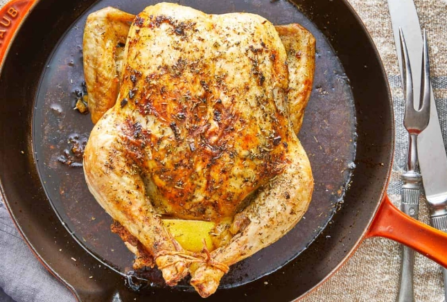 whole chicken roasting time