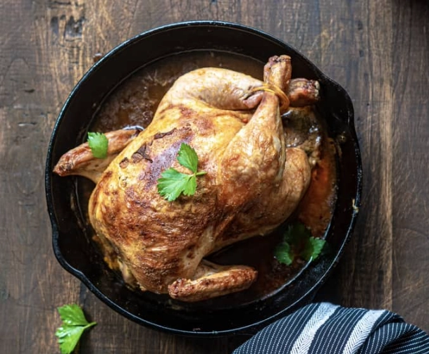 whole chicken roasting time