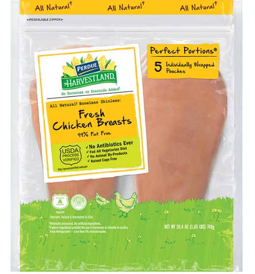 individually wrapped chicken