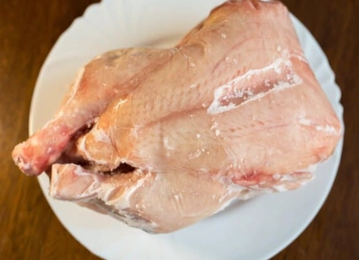 defrost chicken in fridge