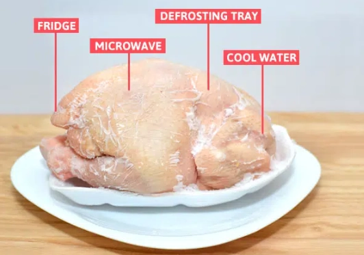 thaw chicken safely