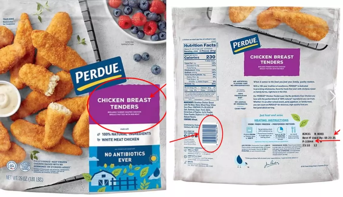 Why was Perdue chicken recalled