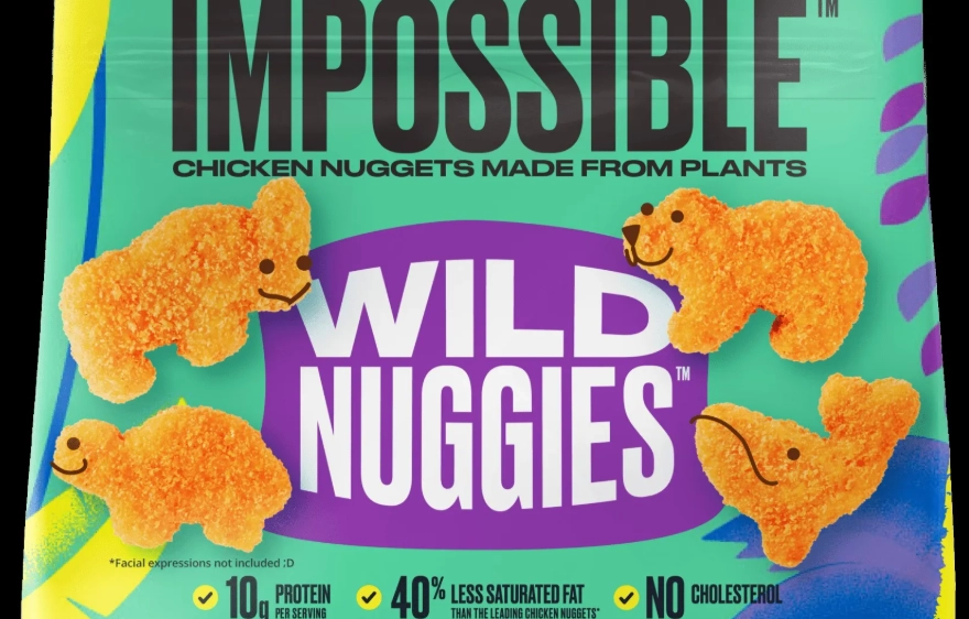 dinosaur chicken nuggets with vegetables