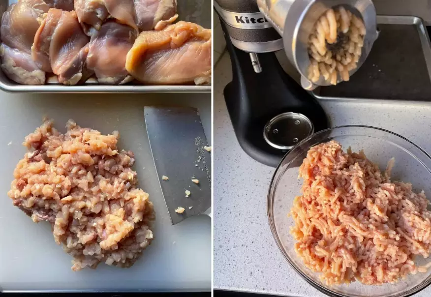 calories in ground chicken