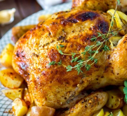 roast whole chicken in oven