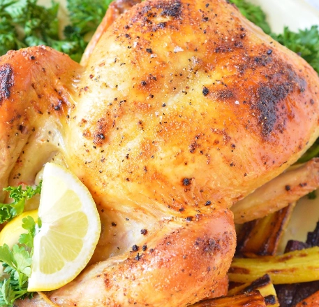 whole chicken in oven