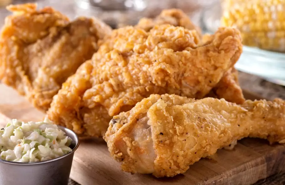 best oil temp for frying chicken