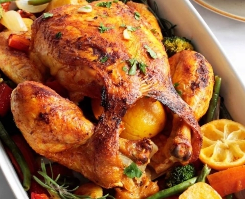 how to bake a whole chicken