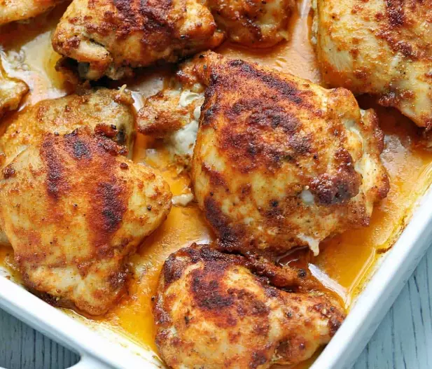 chicken thigh calories per 100g
