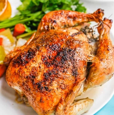 whole baked chicken