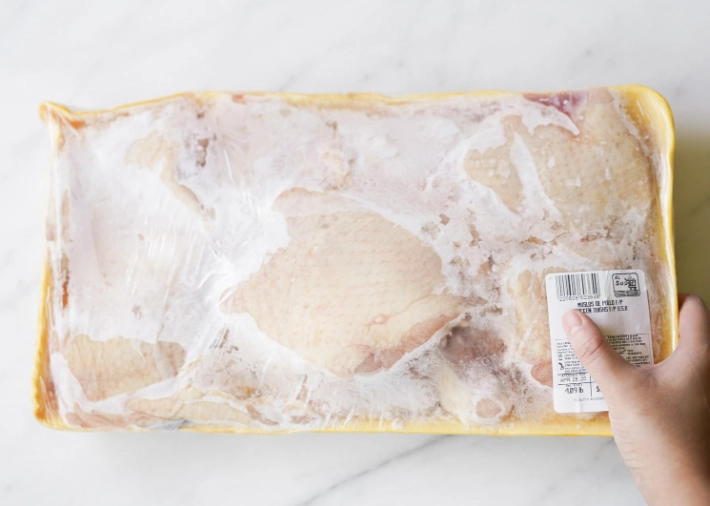 defrosting chicken