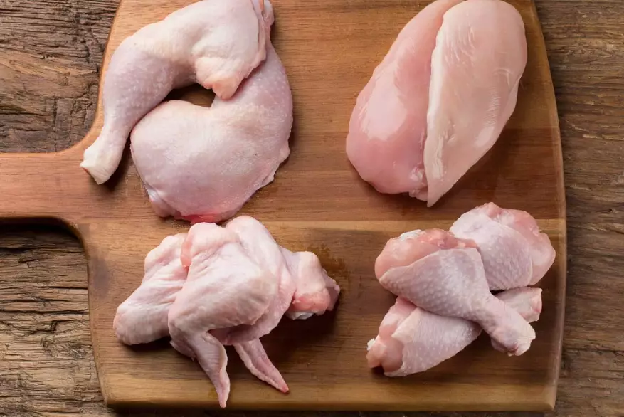white chicken meat