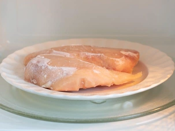 thaw chicken in refrigerator