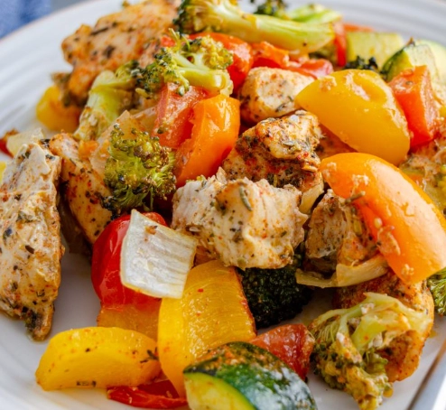 chicken and vegetables