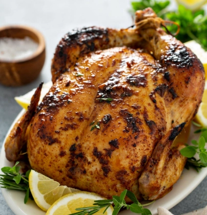 how long to cook whole chicken in oven