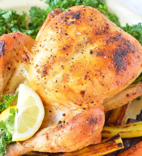 baked whole chicken in oven