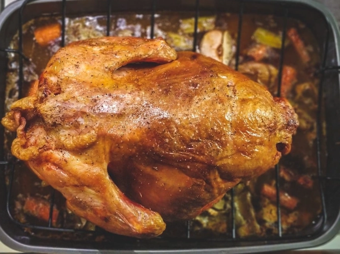 roast chicken time per pound