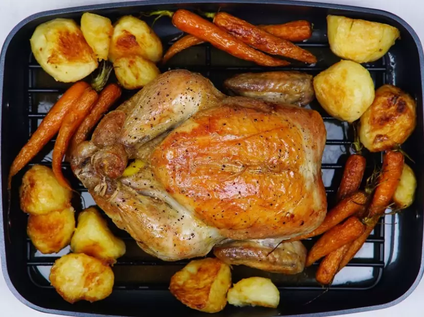 how long to roast a chicken at 350