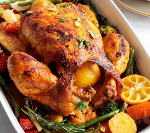 one pan chicken and vegetables