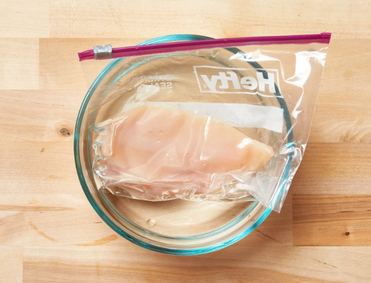 thaw chicken in refrigerator