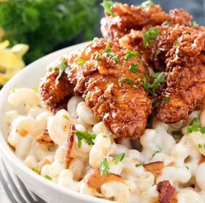 mac and cheese with chicken tenders recipe