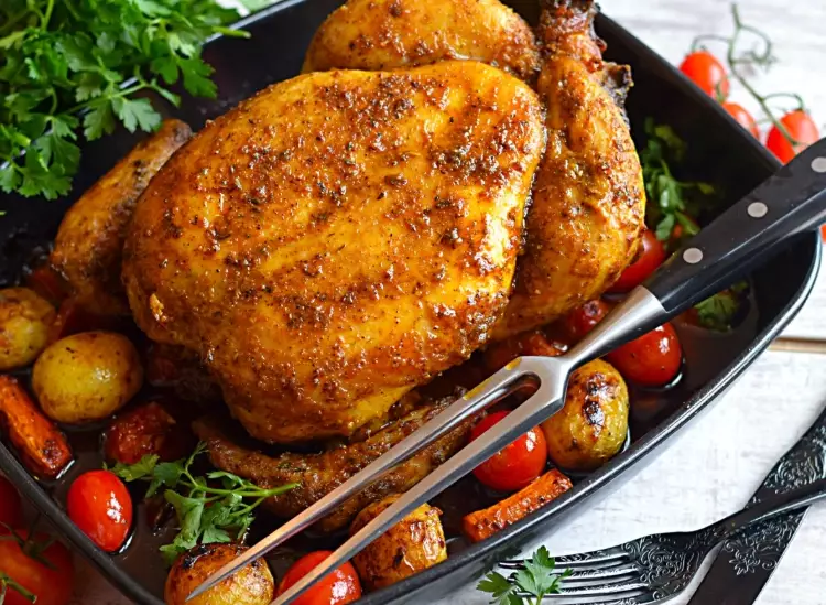 how to roast a whole chicken in the oven
