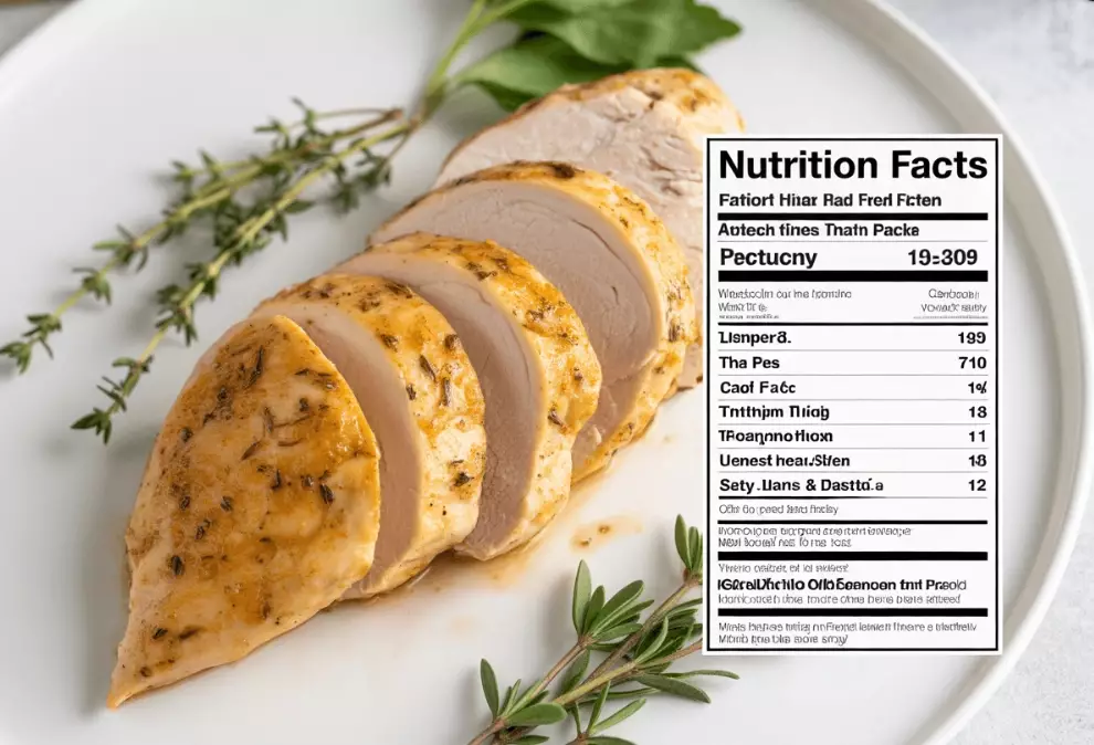 ground chicken nutrition label