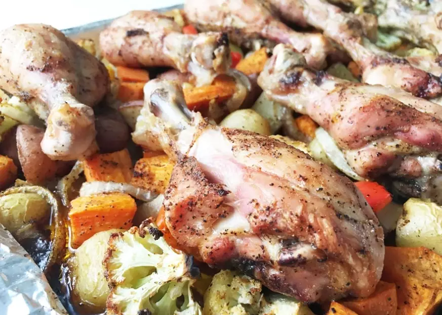 roasted chicken and vegetables recipe
