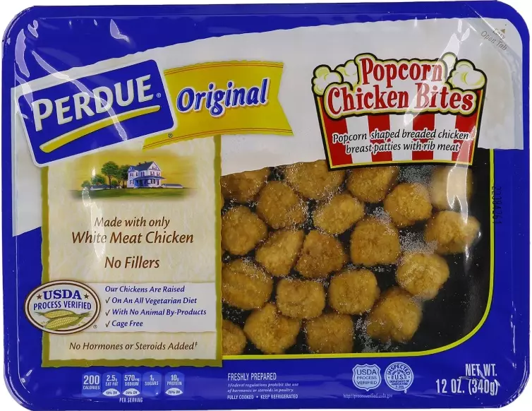 What are the ingredients in Perdue popcorn chicken?