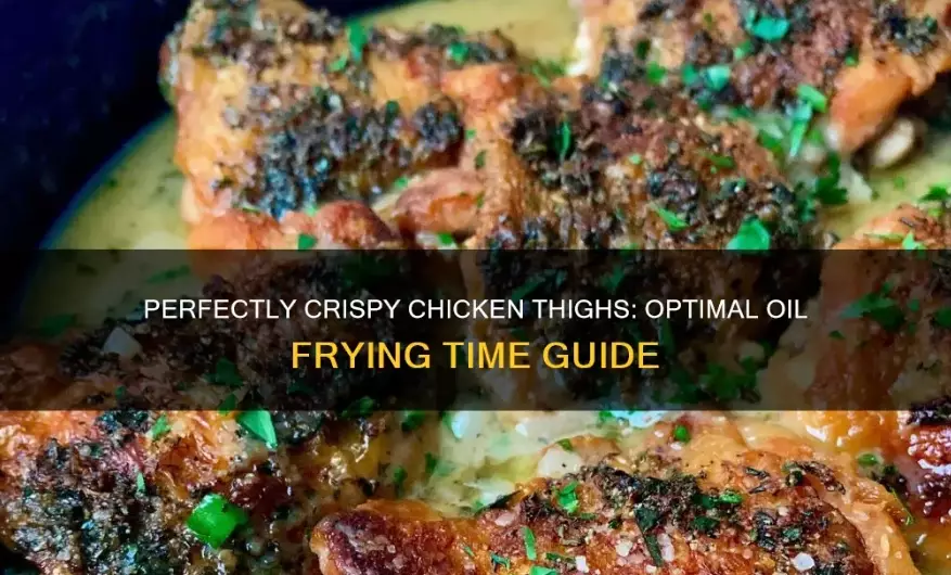 fry chicken thighs temperature